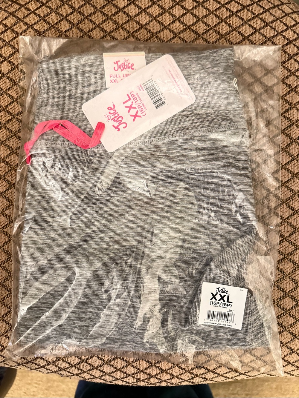 Justice Heather Gray High-Rise Leggings
